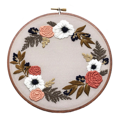 Hand Embroidery Kit - Louise in Tan