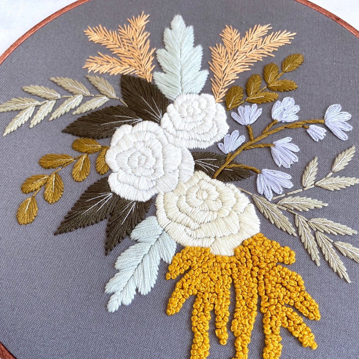 Hand Embroidery Kit - Sarah Rae in Gray