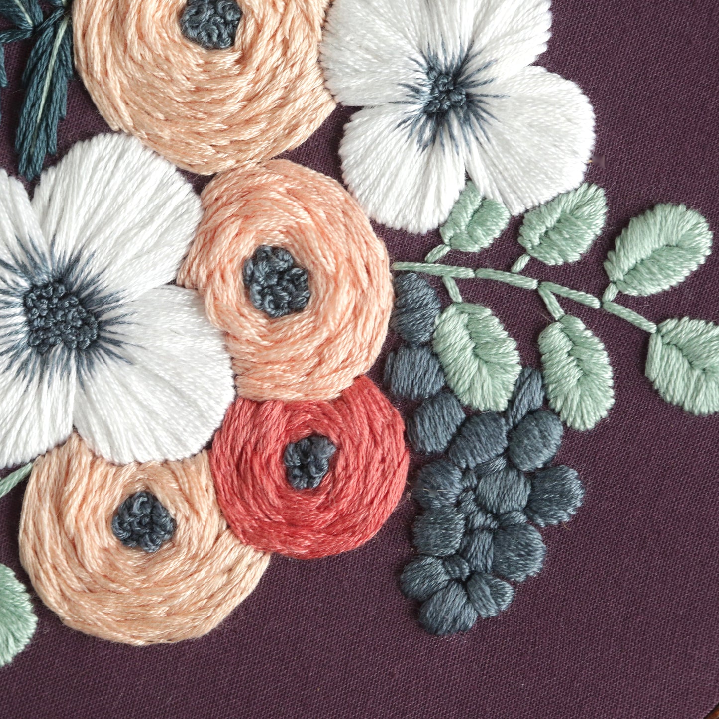 Hand Embroidery Kit - Colette in Purple
