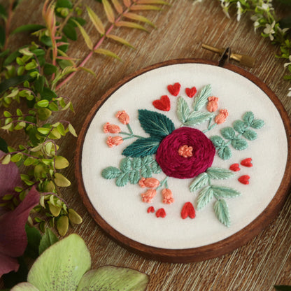 Hand Embroidery Kit - Valentine