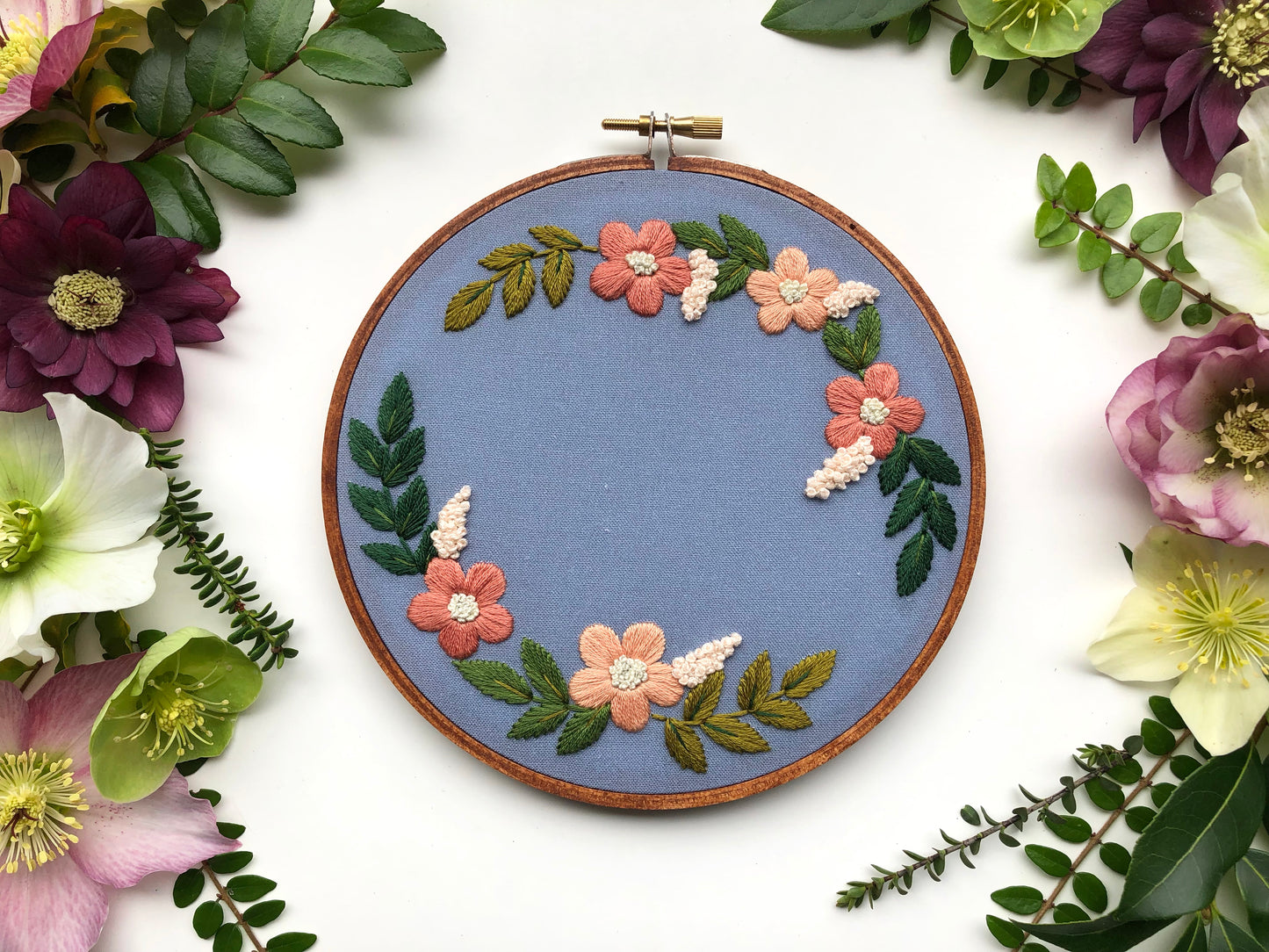 Hand Embroidery Kit - Ella Jade in Blue