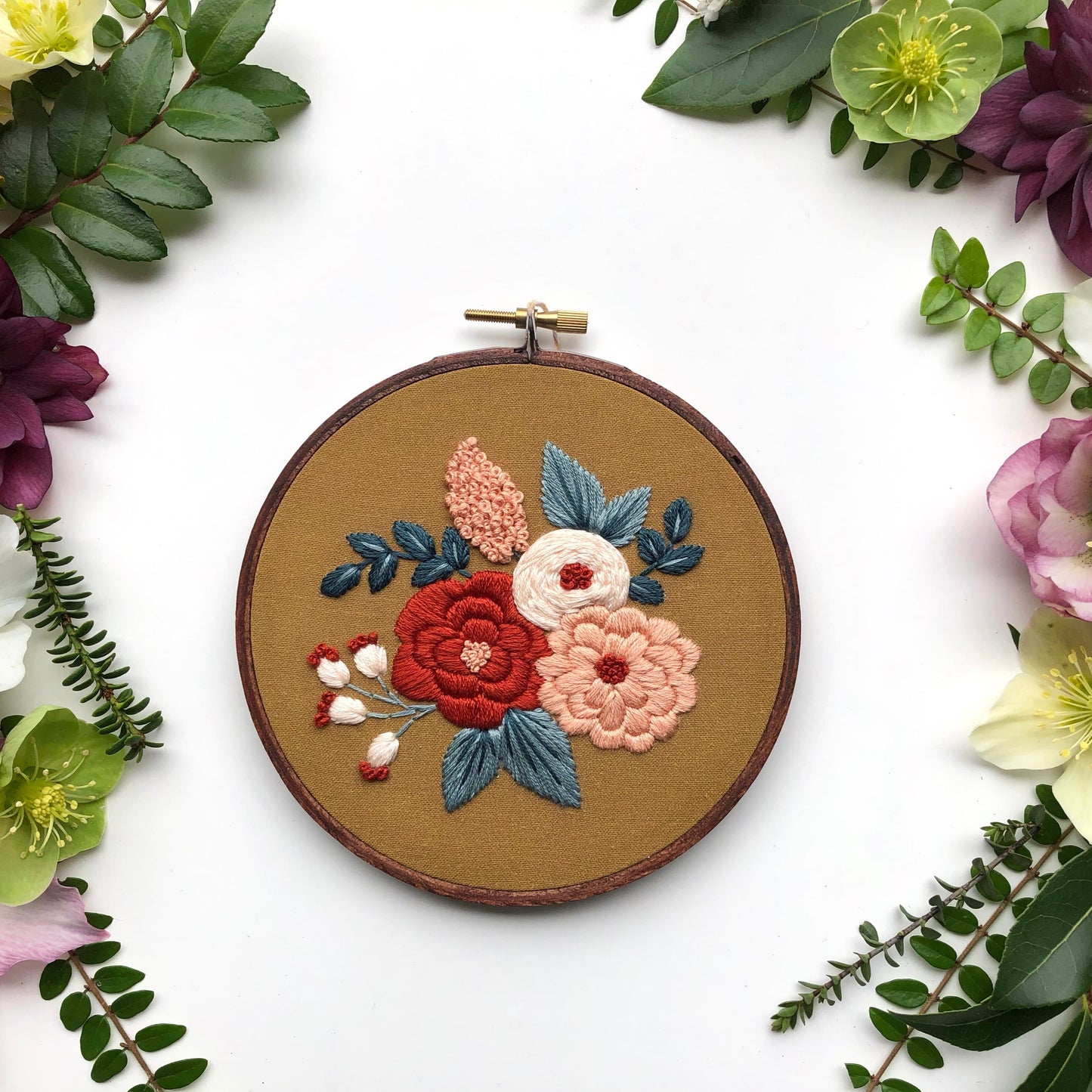 Hand Embroidery Kit - Hannah Rose in Yellow