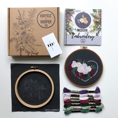 Hand Embroidery Kit - Maggie in Black