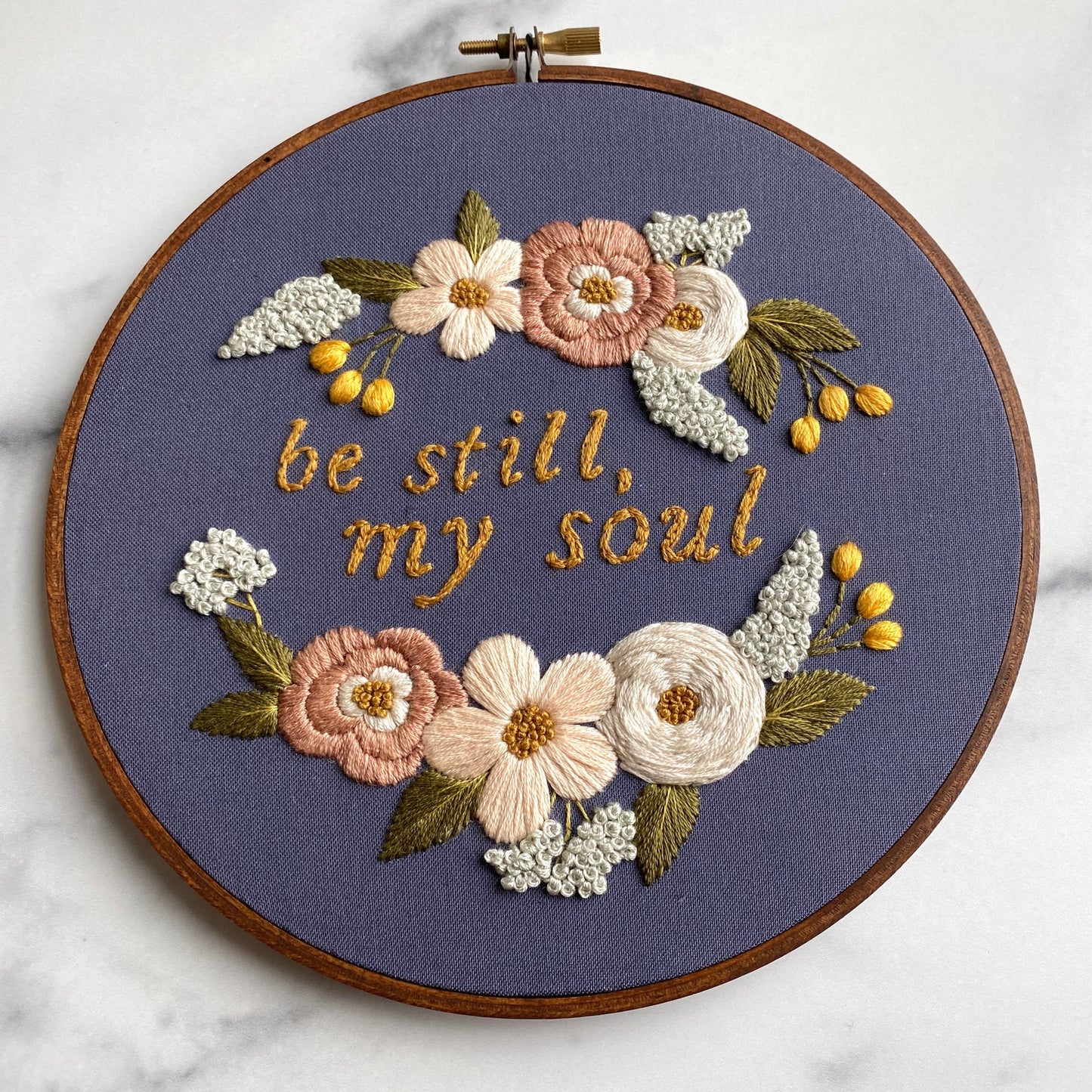 Hand Embroidery Kit - "Be Still My Soul"