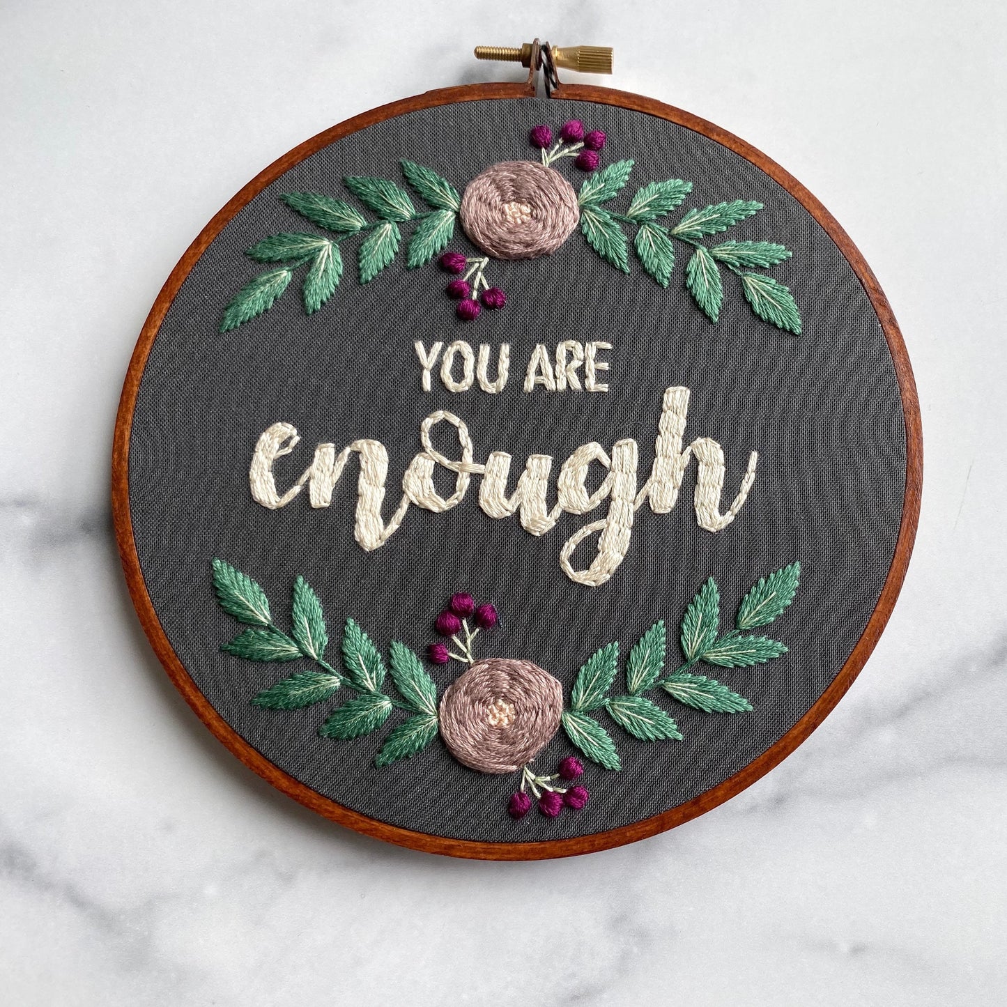 Hand Embroidery Kit - "You Are Enough"