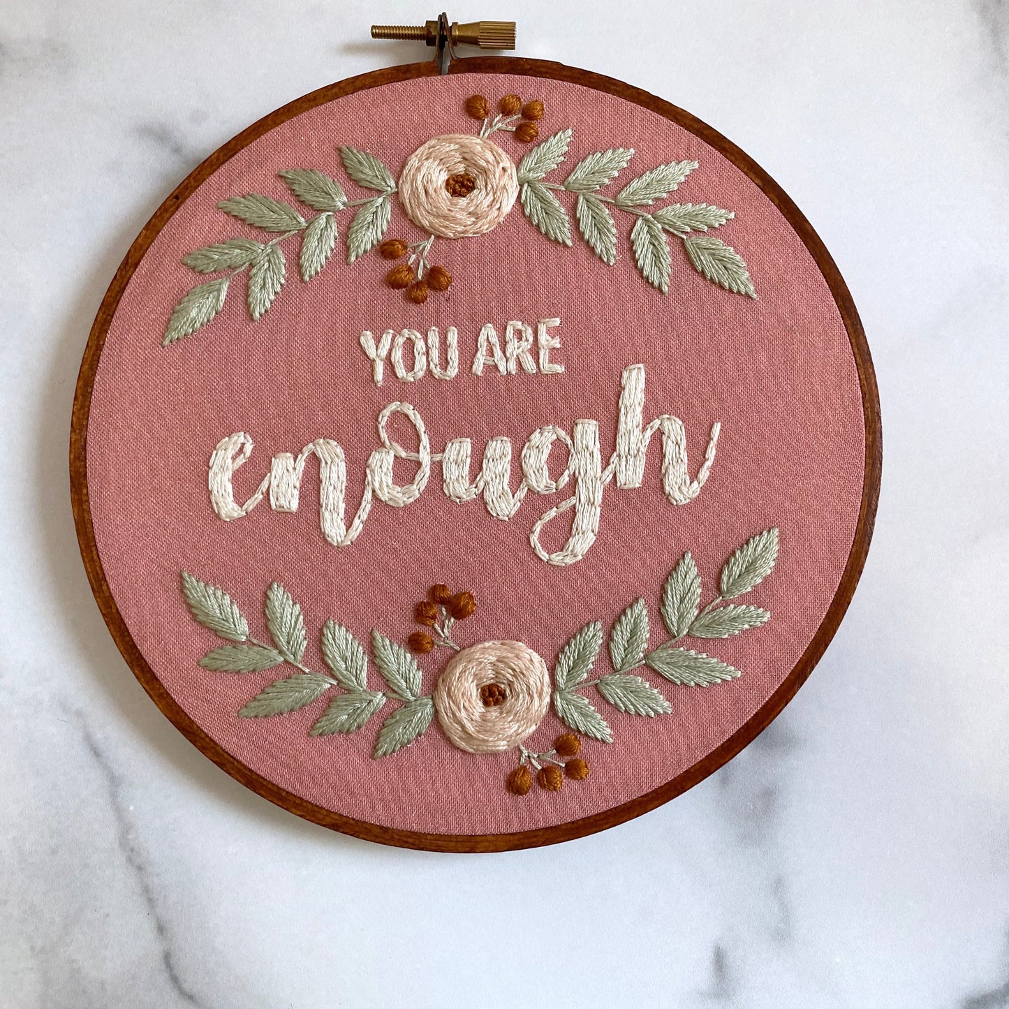 Hand Embroidery Kit - "You Are Enough"