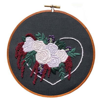 Hand Embroidery Kit - Maggie in Black