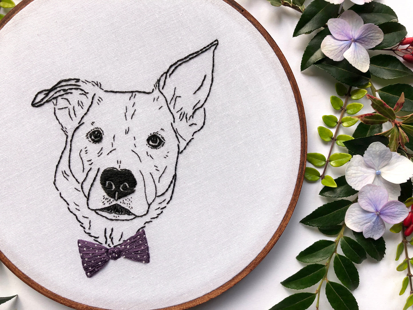Custom Pet Portrait Embroidery Kits