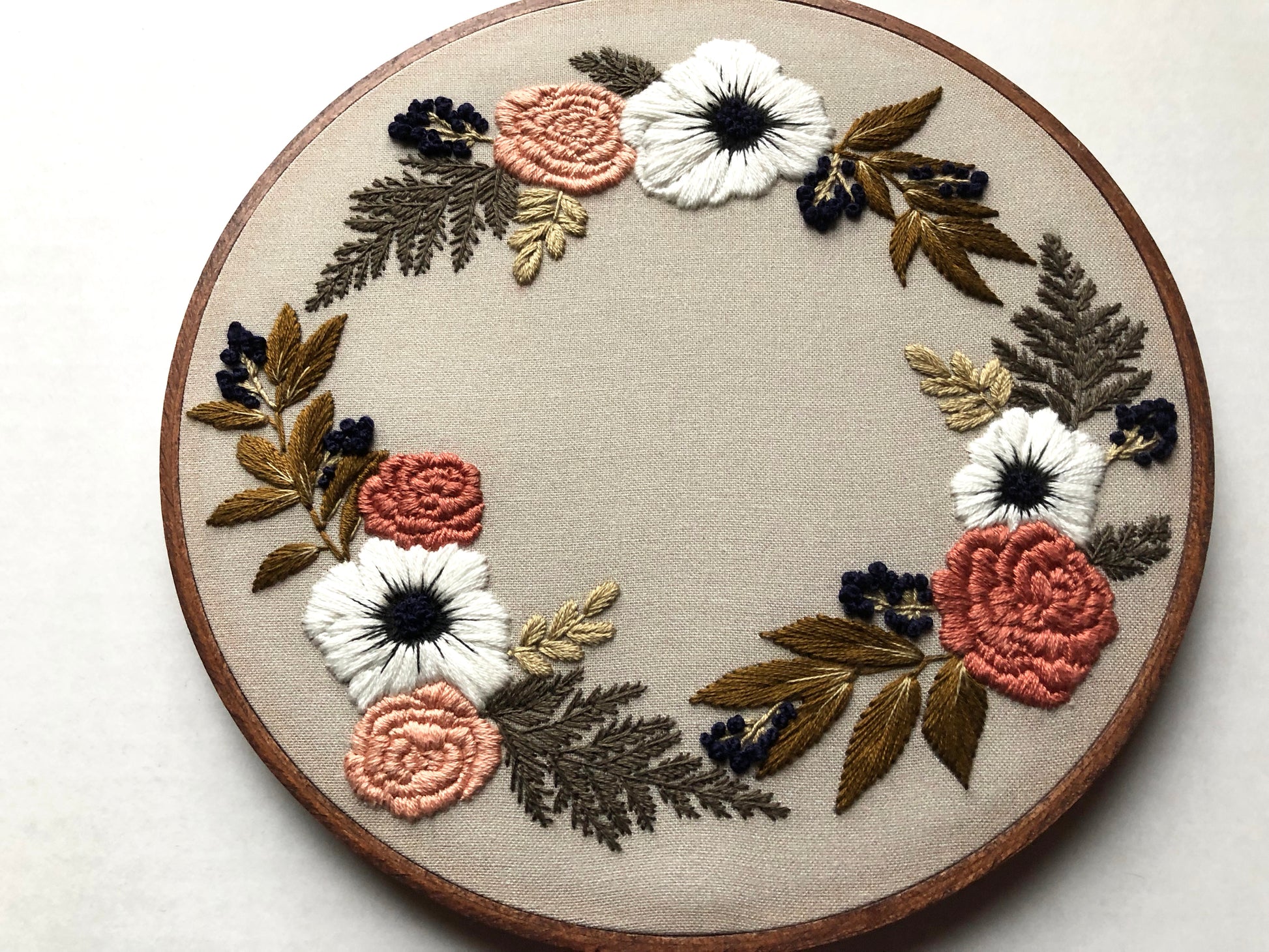 Just Peachy Embroidery Kit Floral Embroidery Kit Flower -   Embroidery  kit flower, Hand embroidery flowers, Embroidery kits