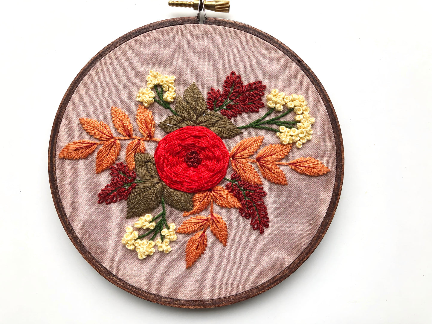 Hand Embroidery Kit - Rosie in Tan