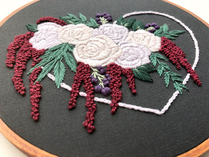 Hand Embroidery Kit - Maggie in Black