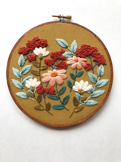 Hand Embroidery Kit - Three Designs in One Kit