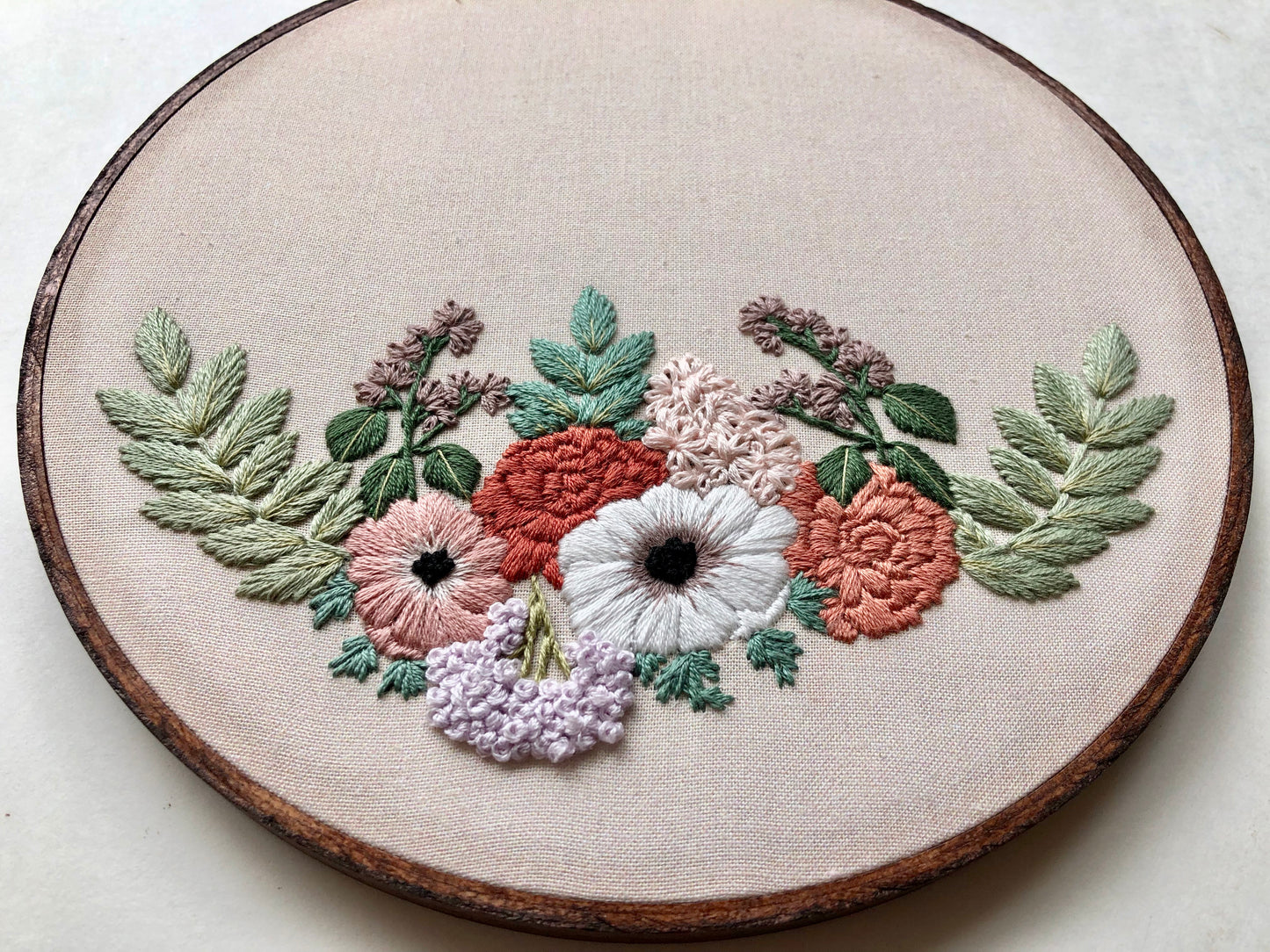 Hand Embroidery Kit - Hollis in Cream